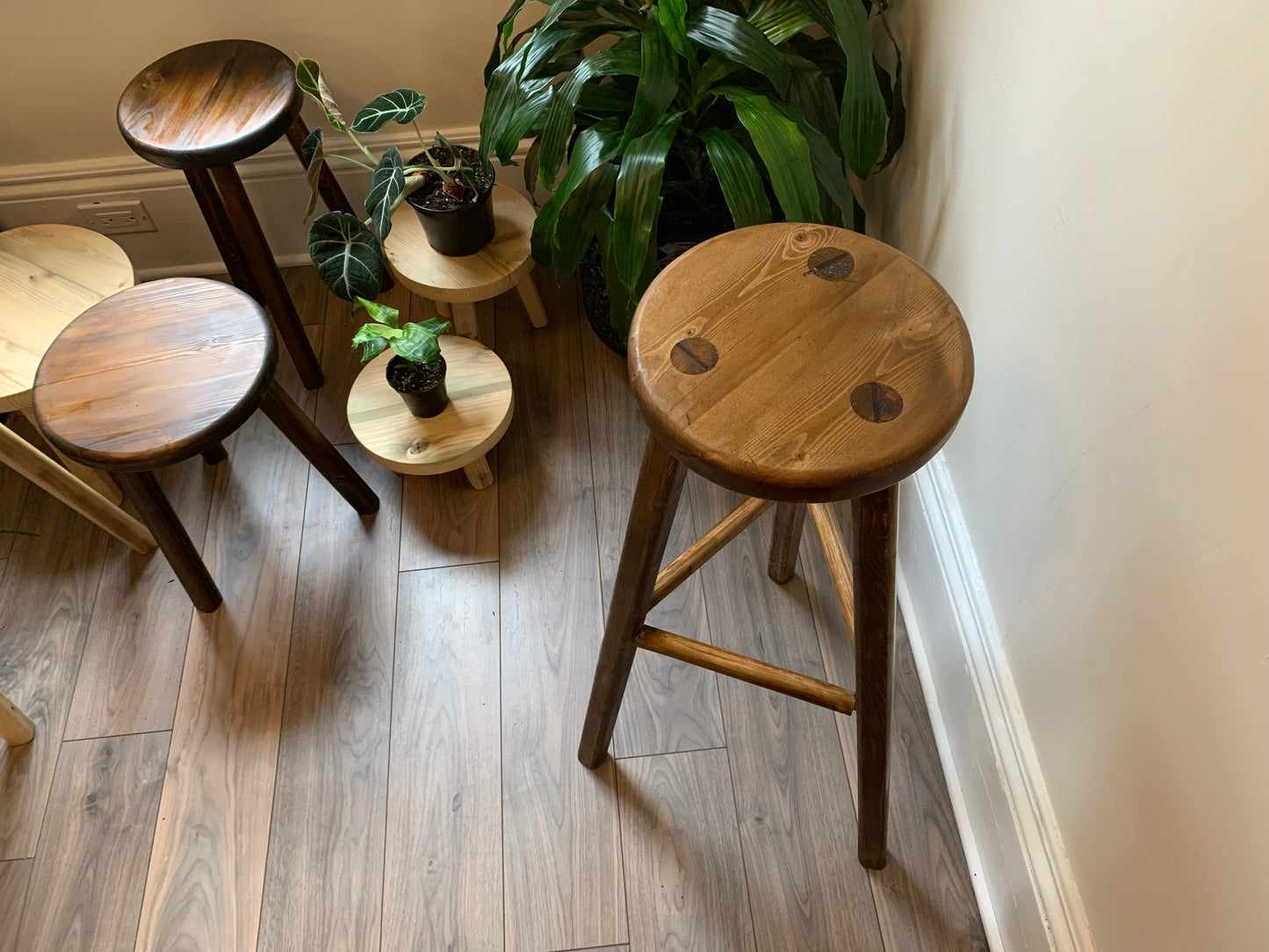 Build Your Own Barstool, Three or Four Legged Barstools. Custom Order, Canadian Made.