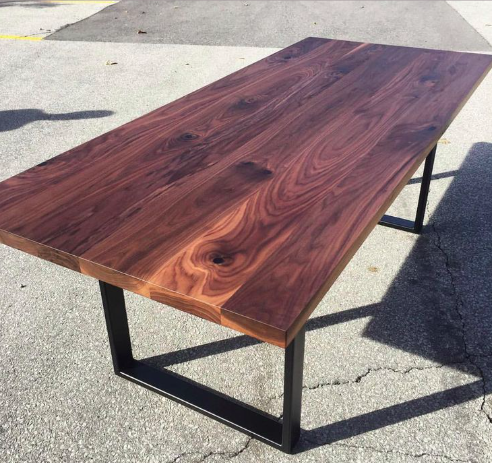 Solid Walnut Dining Table. Hardwood Tables Handcrafted from Solid Walnut, Oak, Maple, Ash. Kitchen Table. Desk