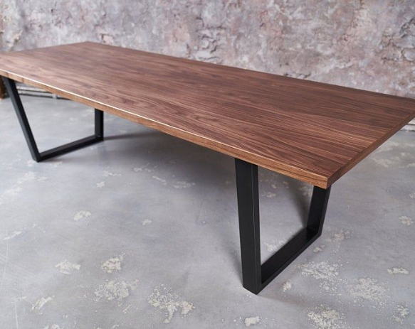 Solid Walnut Dining Table. Hardwood Tables Handcrafted from Solid Walnut, Oak, Maple, Ash. Kitchen Table. Desk