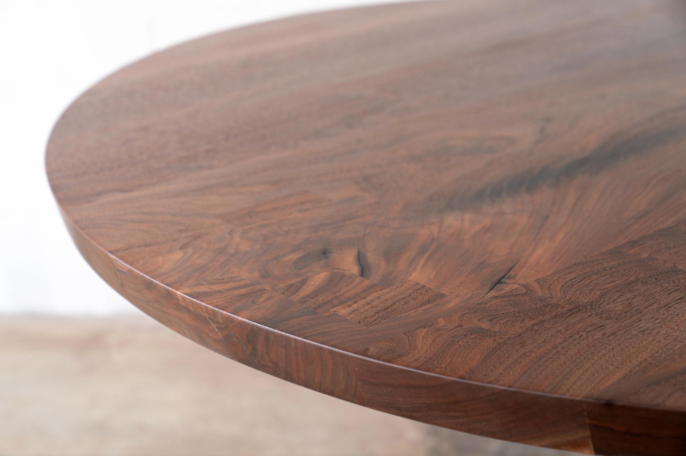 Round Walnut Table. Build Your Own Dining Table