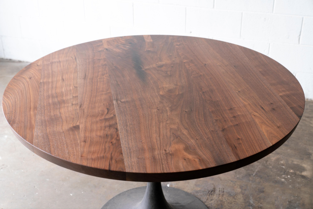 Round Walnut Table. Build Your Own Dining Table