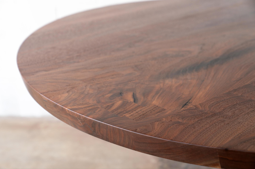 Round Walnut Table.  Build Your Own Dining Table