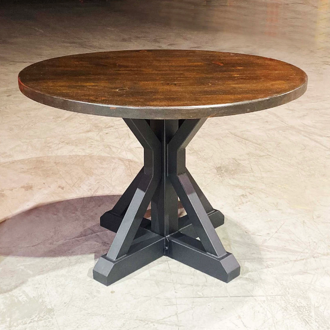 Round Walnut Table.  Build Your Own Dining Table